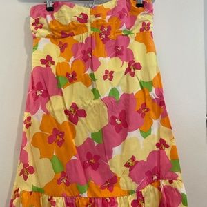 Lilly Floral Print Strapless